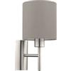 Eglo Leuchten my light Applique Pasteri in tessuto tortora 94925/20