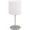 Eglo Leuchten my light Lumetto Pasteri in tessuto bianco da 27,5 cm 95725/20