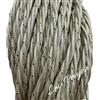 Petra Lux Cavo elettrico treccia stoffa seta da 3 X 0.75mm colore AVORIO con PUNTINO NERO
