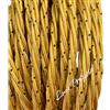 Petra Lux Cavo elettrico treccia stoffa seta da 3 X 0.75mm colore ORO con PUNTINO NERO