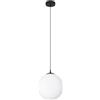 Eglo Leuchten my light Sospensione Rondo 3 sfera di vetro bianco satinato d.30 nero opaco 900511/20