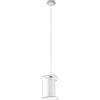 Eglo Leuchten my light Sospensione Loncino 1 moderna in vetro trasparente e vetro bianco satin 1XE27 94377/20