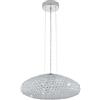 Eglo Leuchten my light Sospensione Clemente d.54 con cristalli ottagonali trasparenti e struttura cromo 3XE27 95287/20