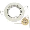 Lampo Faretto da incasso bianco lucido orientabile GU10- 230V DIKOR230/BI/SL