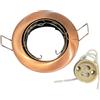 Lampo Lighting technology Faretto da incasso rame satinato orientabile GU10- 230V DIKOR230/RA/SL