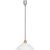 Eglo Leuchten my light Lampadario a sospensione saliscendi Lord 2 in vetro bianco alabastro - grigio e legno naturale 87009/20