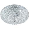 Eglo Leuchten my light Plafoniera Clemente d.35 con cristalli ottagonali trasparenti e struttura cromo 2XE27 95284/20