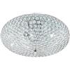 Eglo Leuchten my light Plafoniera Clemente d.45 con cristalli ottagonali trasparenti e struttura cromo 3XE27 95285/20