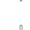 Eglo Leuchten my light Sospensione Bonares con cristalli ottagonali trasparenti e struttura cromo 1XE27 94896/20