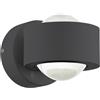 Eglo Leuchten my light Applique Ono 2 da interno antracite a Led integrato 2X2,5W 96049/20