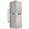 Eglo Leuchten my light Applique Passa cubica luce indiretta 2XGU10 in alluminio satinato 96264/20