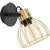 Eglo Leuchten my light Spot a 1 luce Sambatello orientabile nero e oro lucido 1XE27 900382/20