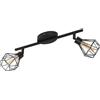 Eglo Leuchten my light Faretto 2 luci Zapata 1 moderno nero opaco con gabbietta 2XG9 a led 32766/20