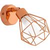 Eglo Leuchten my light Faretto 1 luce Zapata 1 moderno rame lucido con gabbietta 1XG9 a led inclusa 95545/20