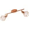 Eglo Leuchten my light Faretto 2 luci Zapata 1 moderno rame lucido con gabbietta 2XG9 a led 95546/20