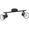 Eglo Leuchten my light Spot a 2 luci Seras 1 vintage orientabile nero opaco 2XGU10 98398/20