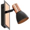 Eglo Leuchten my light Spot a 1 luce Barnham orientabile nero e rame lucido 1XGU10 94584/20