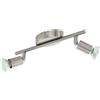 Eglo Leuchten my light Spot a 2 luci Buzz-Led moderno orientabile acciaio satinato 2XGU10 92596/20
