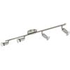 Eglo Leuchten my light Spot a 4 luci Buzz-Led moderno orientabile acciaio satinato 4XGU10 92598/20