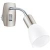 Eglo Leuchten my light Applique Dakar 3 orientabile con spina schuko 1XE14 92935/20