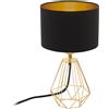 Eglo Leuchten my light Lampada da tavolo Carlton 2 a forma di diamante in oro 95788/20