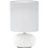 Eglo Leuchten my light Lumetto da comodino Trondio in ceramica e tessuto bianco 1XE14 93046/20