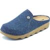 inblu Pantofole Donna in Tessuto ECOFRIENDS con Plantare in Morbida Pelle, Avio, 39 EU