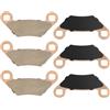 Mabutingti Pastiglie freno anteriore e posteriore sinterizzate per Polaris Sportsman 300/400 / 450/500 / 550/570 / 800/850 / ETX Scrambler 850 Predator Outlaw 500 Hawkeye