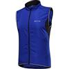 DAIHAN Uomo Gilet Antivento da Ciclismo,Traspiranti,Riflettente Gilet Senza Maniche Maglie da Ciclismo per Bicicletta Blu L