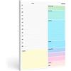 PACKLIST Tagesplaner Block A4, Zeitmanagement Planer - 52 Seiten Produktivitäts Planer für Aufgaben, Ziel des Tages, Prioritäten, Erinnern, Lebensmittel, Trinken, Sport & Notizen für zu Hause & Büro