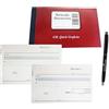 Gicaprice 2 BLOCCHETTI RICEVUTE GENERICHE + PENNA TOUCH OMAGGIO - 50 FOGLI 2 COPIE - AUTOCOPIANTI 10X17 CM - QUICK GRAFICHE