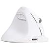 DELUX Mouse Ergonomico Senza Fili per Mancini, Mouse Verticale per Piccole Mani, Clic Silenzioso, 4000 DPI, 6 Pulsanti, Ricaricabile, 2.4G/BT a Doppia Modalità per il Tunnel Carpale(M618MINI ZD-White)