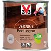 V33 Vernice Per Legno Opaca Grigio 500 Ml