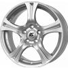 Cerchi in lega Rc Design RC14 7.5x17 Kristallsilber (KS)