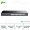 OMADA SL2428P - TP-Link Omada SL2428P Switch Smart con 24 Porte 10/100Mbps + 4 Porte Gigabit e 24 porte PoE+ - Managed L2