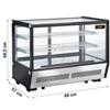 Vetrina Refrigerata Da Banco Nera 160 Litri +1°/+12°C Classe B