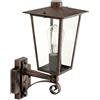 Sovil Applique Ribot in Alto Media Attacco E27 Colore Ruggine