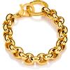 Giovanni Raspini / Catene / bracciale rolò gigante / argento dorato - 8159
