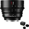 7artisans Obiettivo T2.0 Cine da 50 mm Full Frame grande apertura Messa a fuoco manuale, compatibile per fotocamere mirrorless Canon EOS R, RED, R3, R5, R6, R7, R10, RP (R-Mount)
