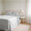 Italian Bed Linen Set Lenzuola Matrimoniali Cotone Ida, lavorato in Italia - Completo Letto, Lenzuolo Sotto con Angoli, Telo Sopra 240x300cm e 2 Federe con Patella Interna (Matrimoniale, ermes)