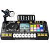 Folpus Giocheo per mixer DJ per bambini con luci e effetto incorporato giocattolo interattivo per microfono per bambini controller DJ per regalo all'aperto