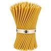 Danilovo Candele Pura Cera d'Api- No goccia, No fumo, Alte, Sottili Coniche-Decorative per Preghiera in Chiesa, Candele per Decorazione o Compleanno, Altezza 18,5cm, Diametro 0,61cm (50pz)