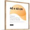 JUNOMI® Cornice Premium 40 x 40 cm in Rovere | Cornice in Legno Vero con Vetro Acrilico Antifrangimento