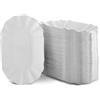Vivopack® Ciotole per patatine fritte 17 x 10,5 x 3 cm, 250 pezzi, bianco, compostabili, ciotole di carta usa e getta, ecologiche, per patatine fritte, piatti usa e getta in cartone