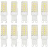 HUAMu Lampadine LED G9 5W 10 Pezzi, Luce Bianca Fredda 6000K, Equivalente 50W Lampada Alogena, 500LM Lampadina G9 Non-dimmerabile, Angolo del Fascio di 360° Senza sfarfallio Risparmio Energetico Lampade