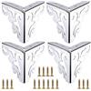Sumnacon 4pcs moderno divano gambe mobili accessori da tavola armadio metallo gambe in acciaio INOX gambe mobili con viti