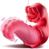 CHUJIE Vibratore realistico sex toy - vibratoreper professionale per coppie ha 10 modalità, che possono baciare il clitoride, i capezzoli del pene essere utilizzati sia da uomini che da donne