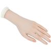 Tcwuzick 1 attrezzo per la pratica delle nail art trainer, mano sinistra, flessibile, per manicure, pratica protesi, mano per unghie (Mano sinistra oscura)