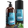 Sphagnum Botanicals Shampoo per Psoriasi Cuoio Capelluto con Acido Salicilico - Formulato con Torba e Mentolo per lenire il prurito ed eliminare le squame, 400 ml