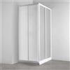 TDA Stromboli box doccia due ante scorrevoli 74x86 acrilico profilo bianco e vetro satinato codice prod: 02A0710012005